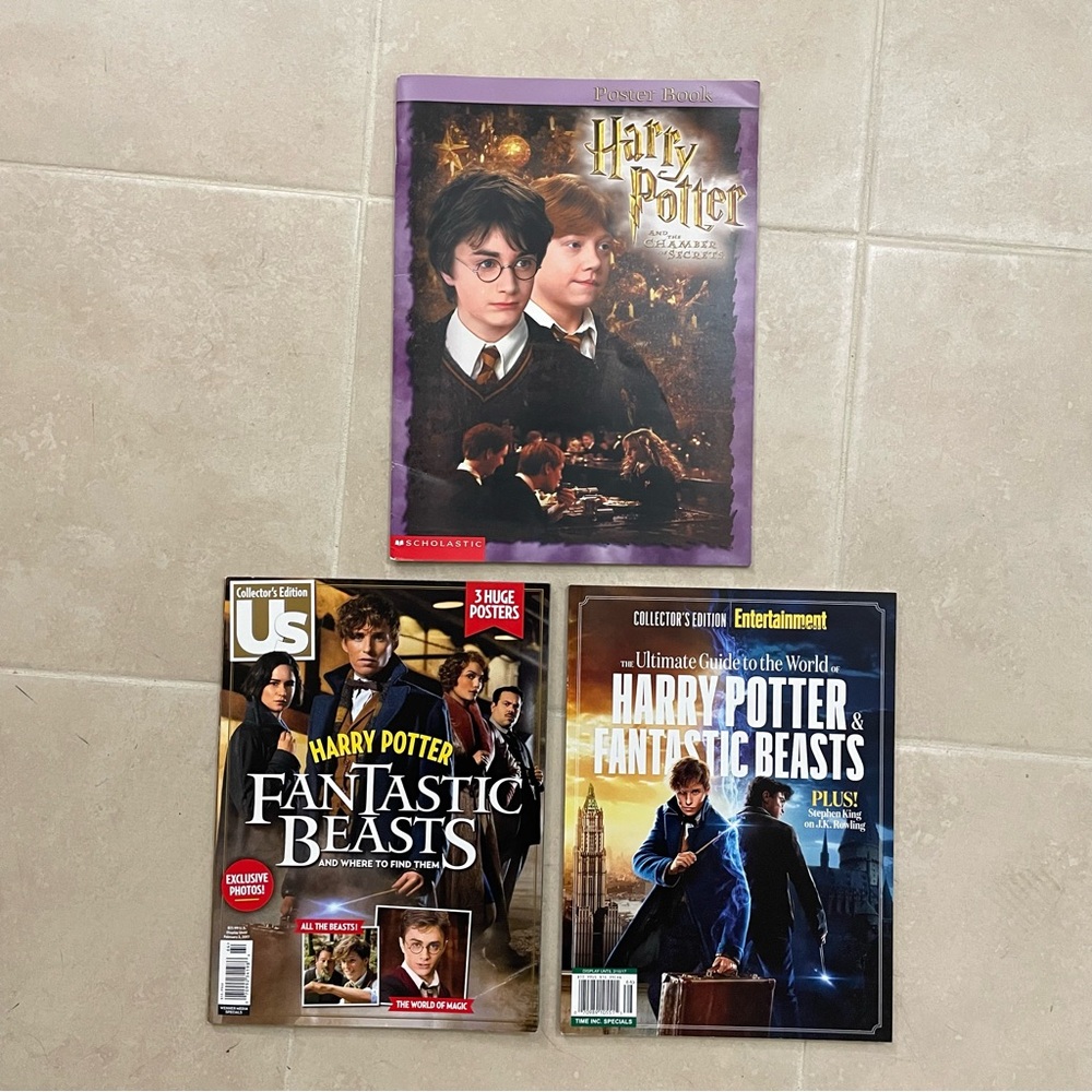 Harry Potter and Fantastic Beasts Collectible Magazines (3)